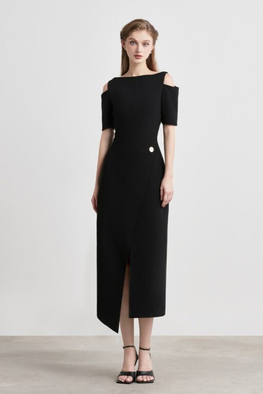 Magique Cape Midi Dress