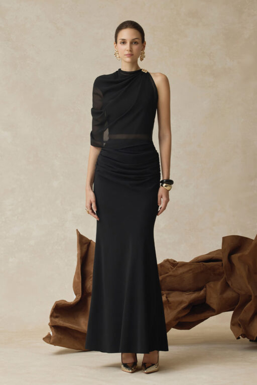 Amara draped midi mermaid Skirt