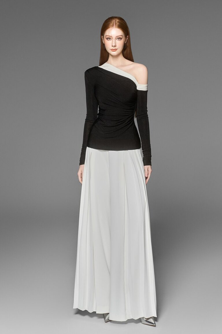 Meisa drape bling Top