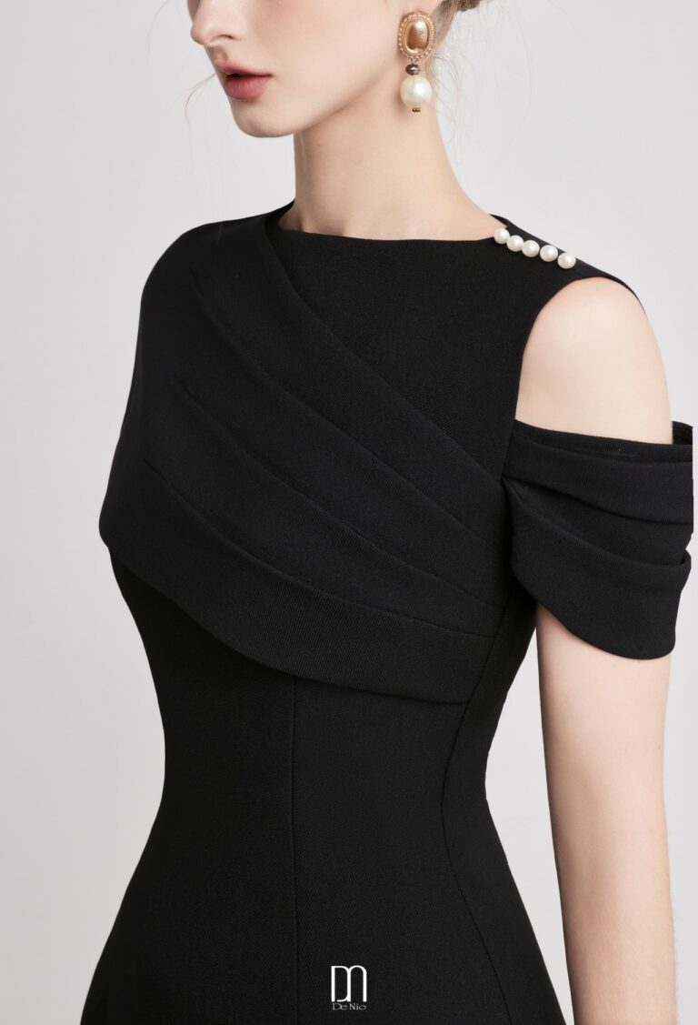 Caballo Cape Asymmetric Dress