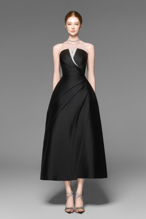 Almira V - shaped bustier dress