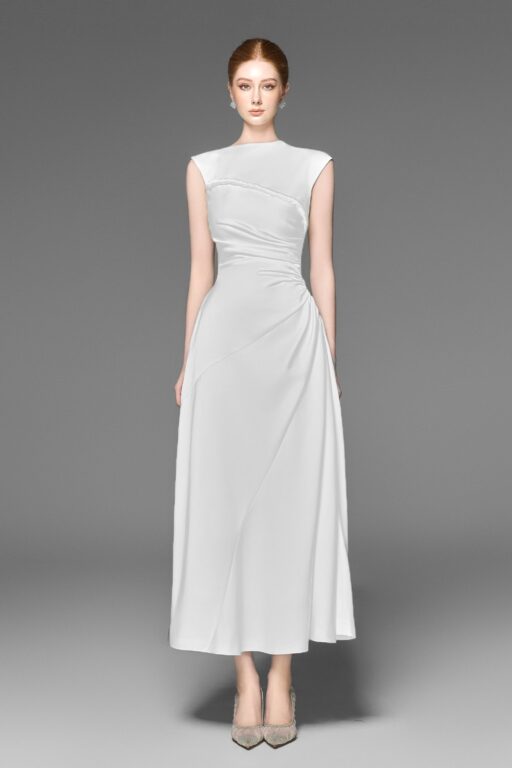 Lexie sleeveless dress with twisted detail