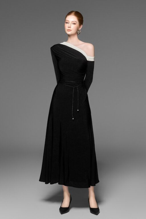 Stella drape bling dress