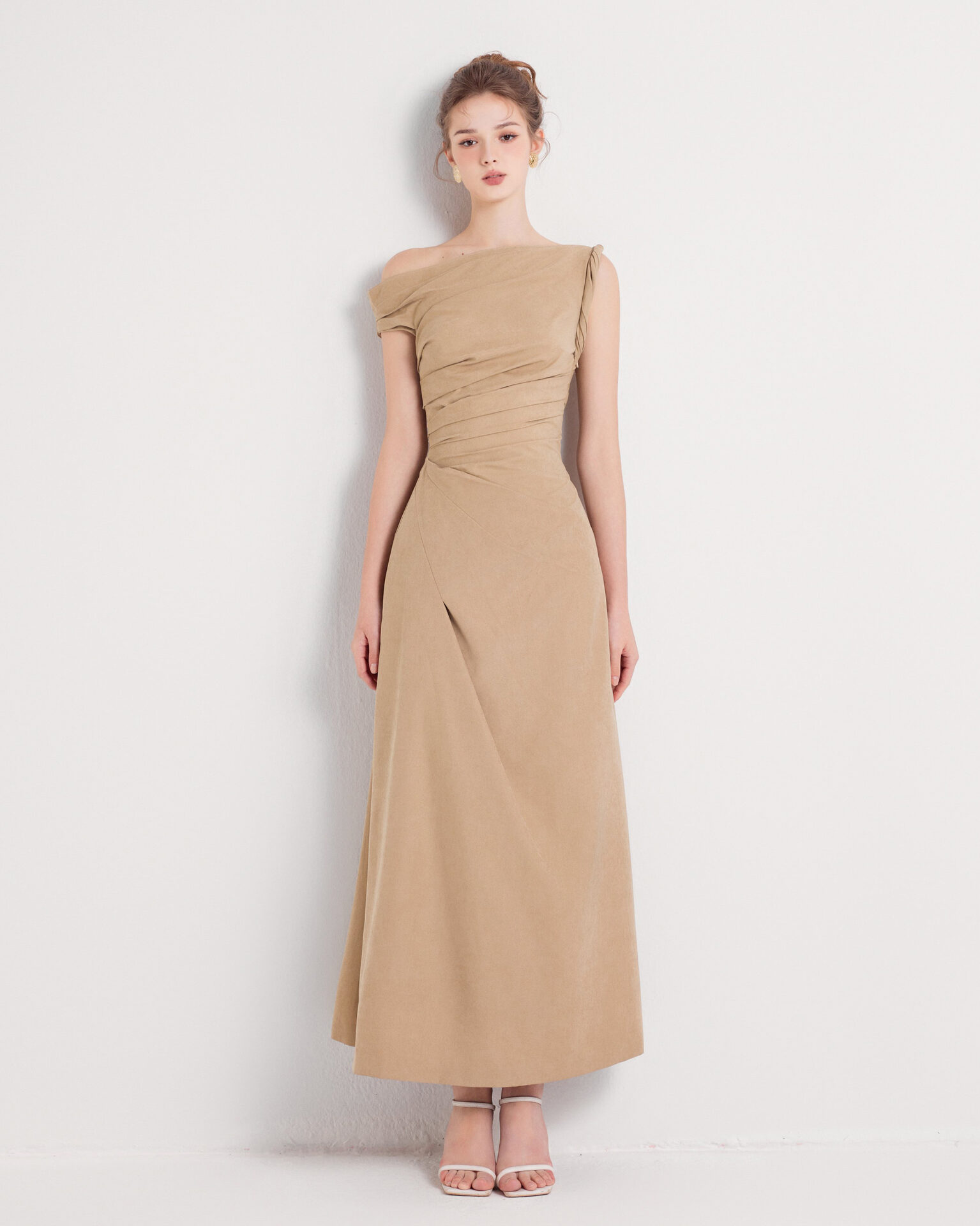 Bliss Off-shoulder Dress With Twisted Detail