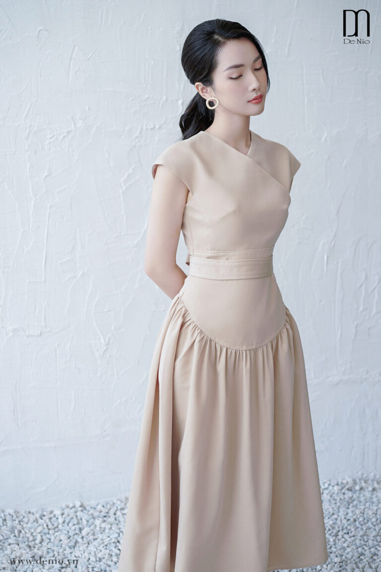 Sahara Drop Waist Dress With Belt