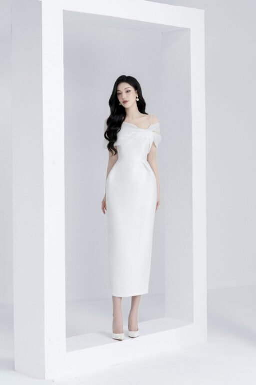 Roselily Off-Shoulder Pencil Dress