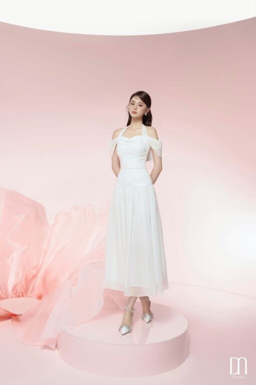 Hebe Drawstring Maxi Dress