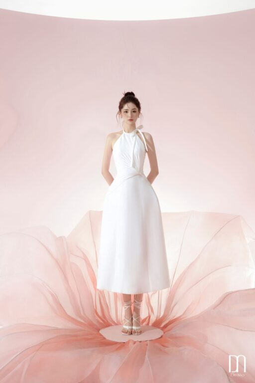 Alma halterneck dress