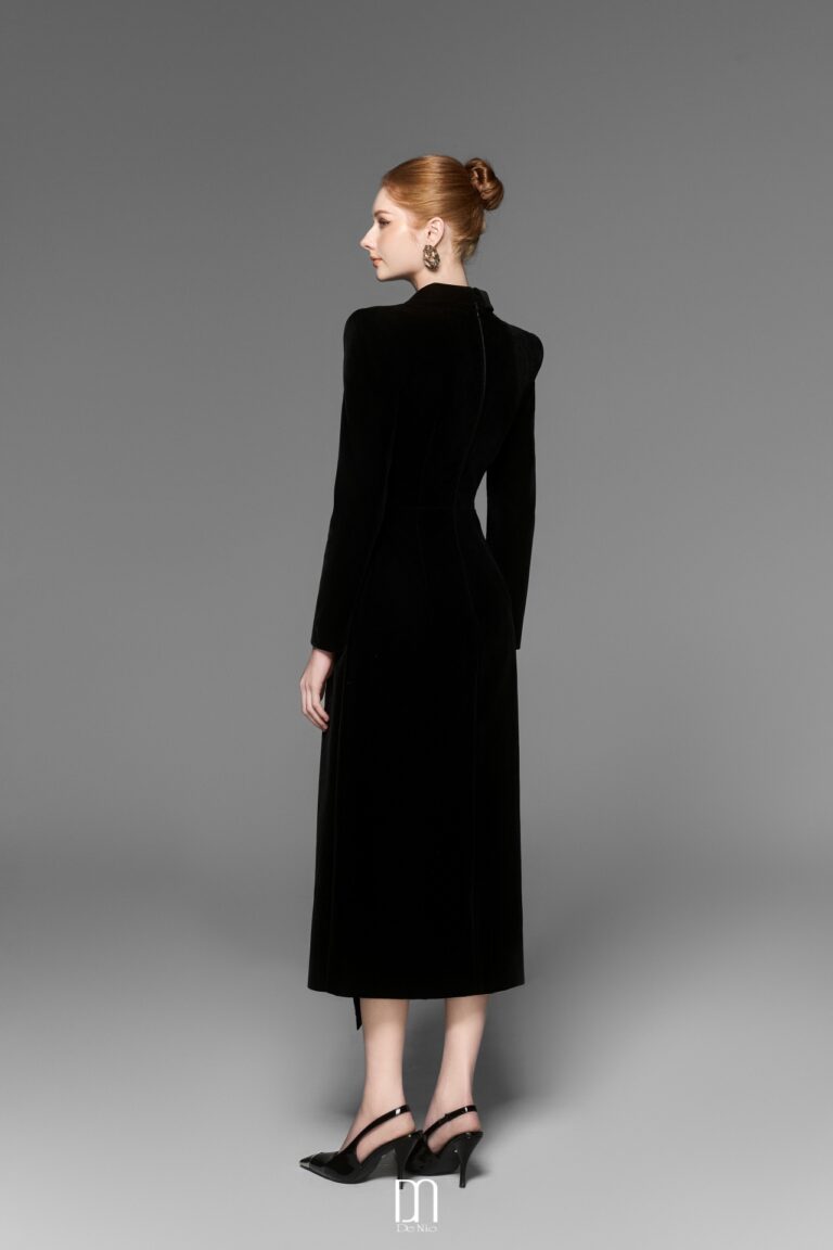 Caloria velvet vest dress