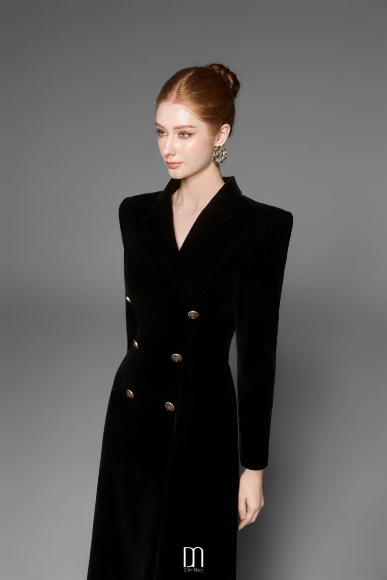 Caloria velvet vest dress