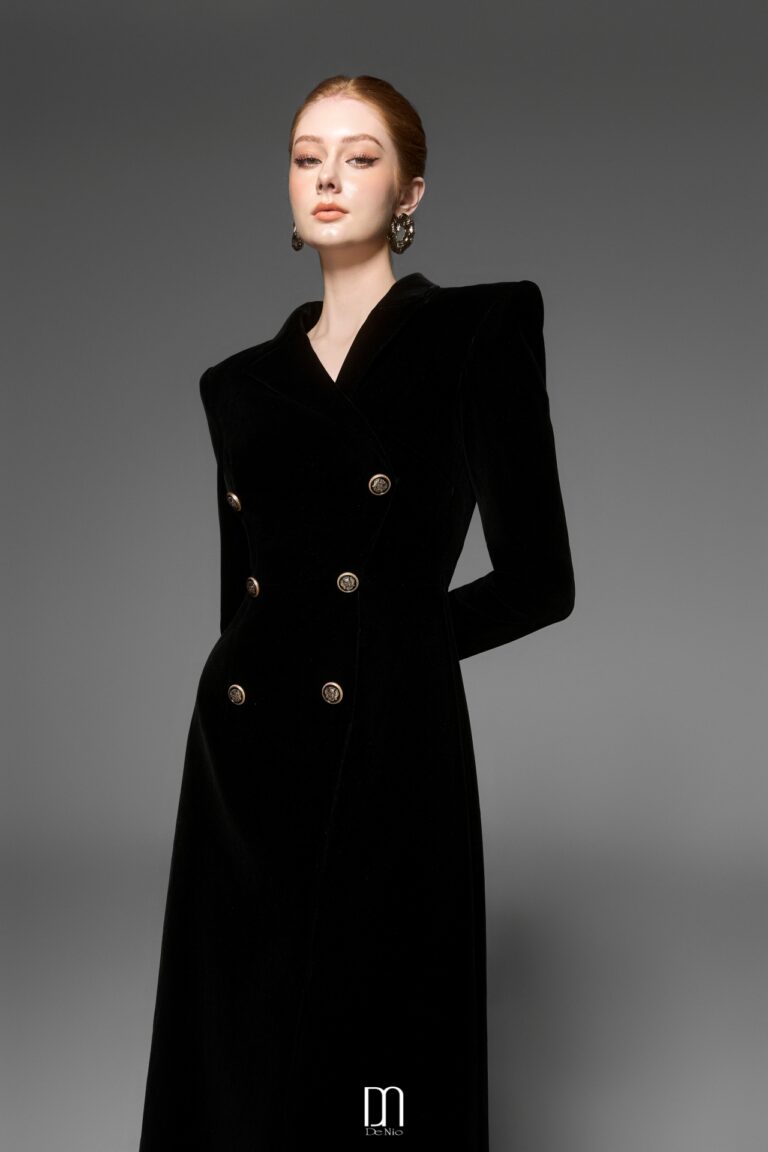 Caloria velvet vest dress