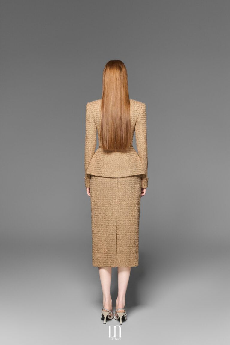 Minnie tweed pencil skirt