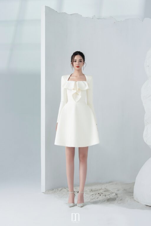 Daisy symmetrical bowtie dress