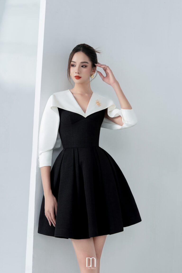 Nova silk cape dress