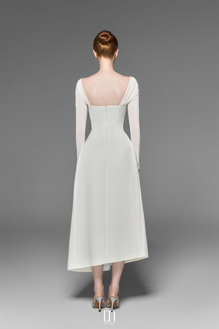 Evie off- shoulder structured dress