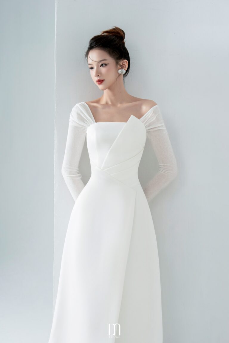 Evie off- shoulder structured dress