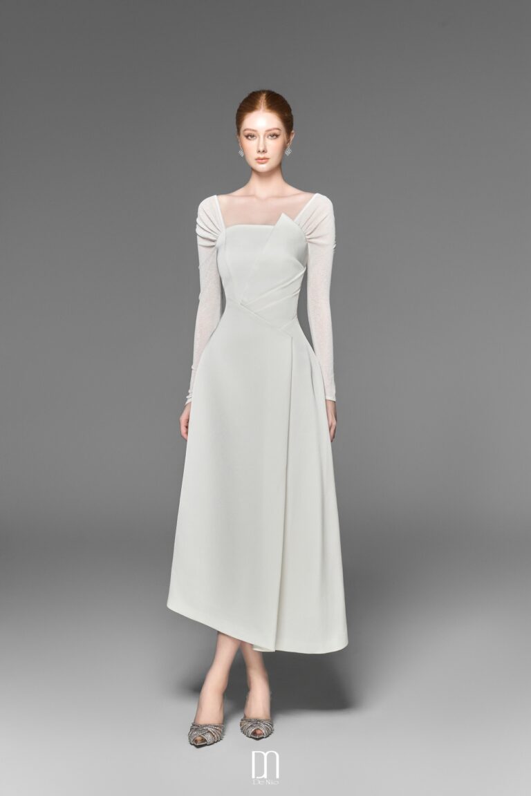 Evie off- shoulder structured dress