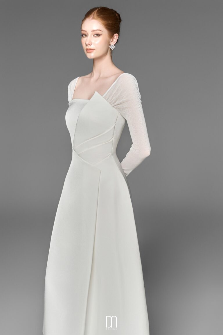 Evie off- shoulder structured dress