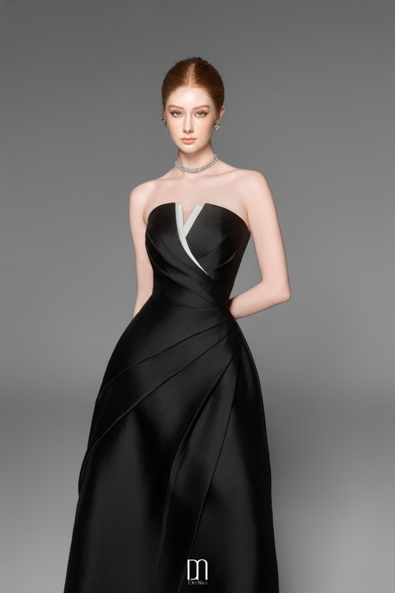 Almira V - shaped bustier dress