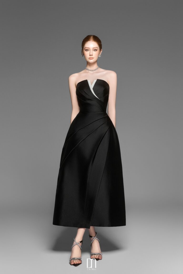 Almira V - shaped bustier dress