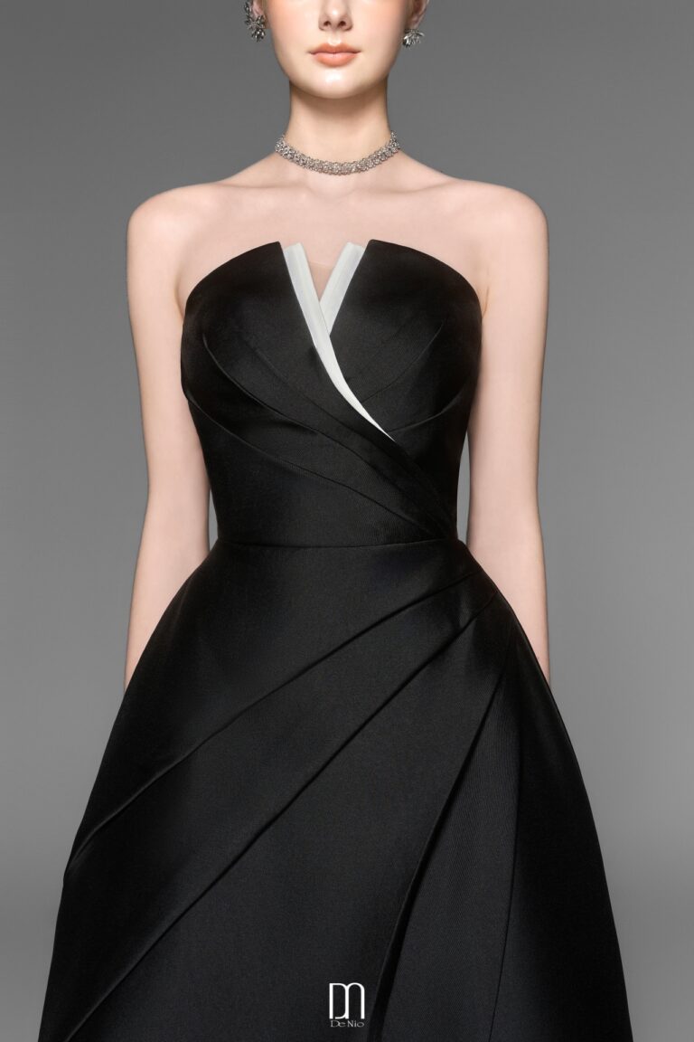 Almira V - shaped bustier dress