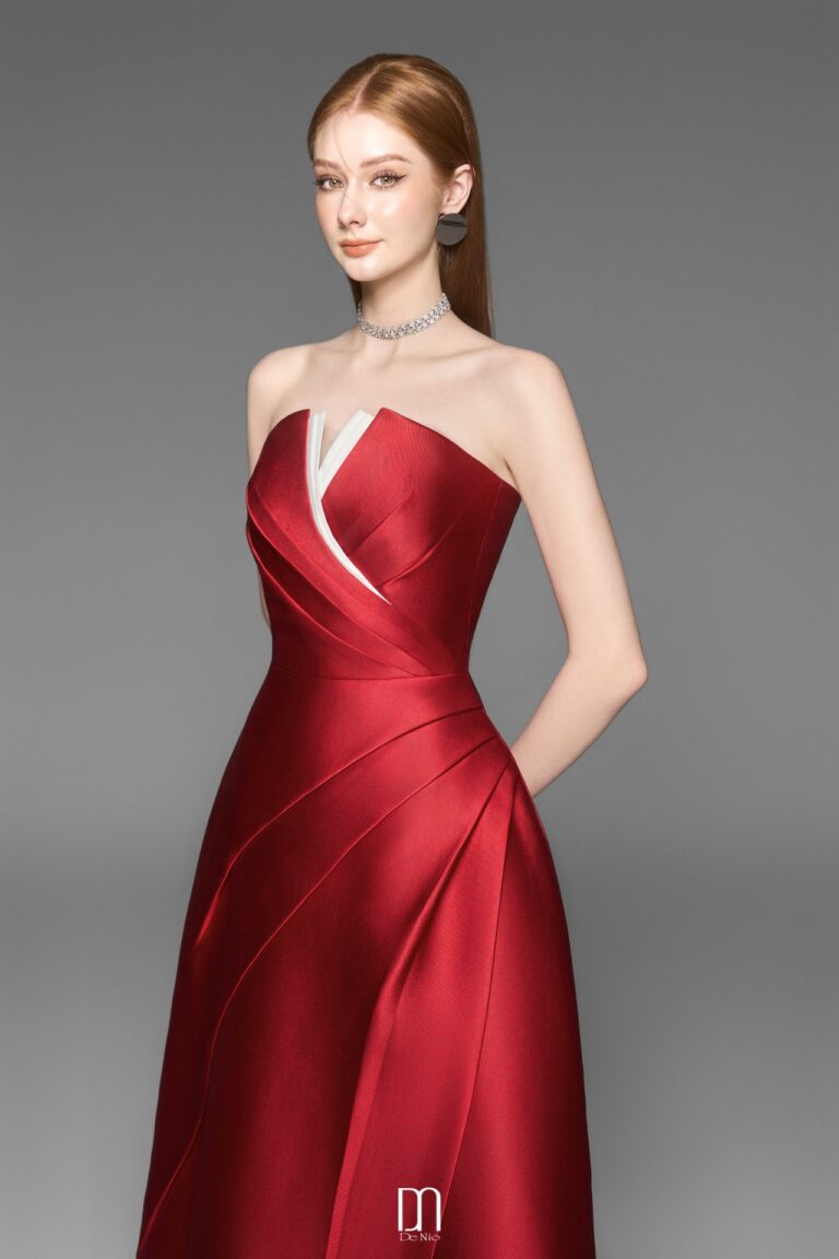 Almira V - shaped bustier dress