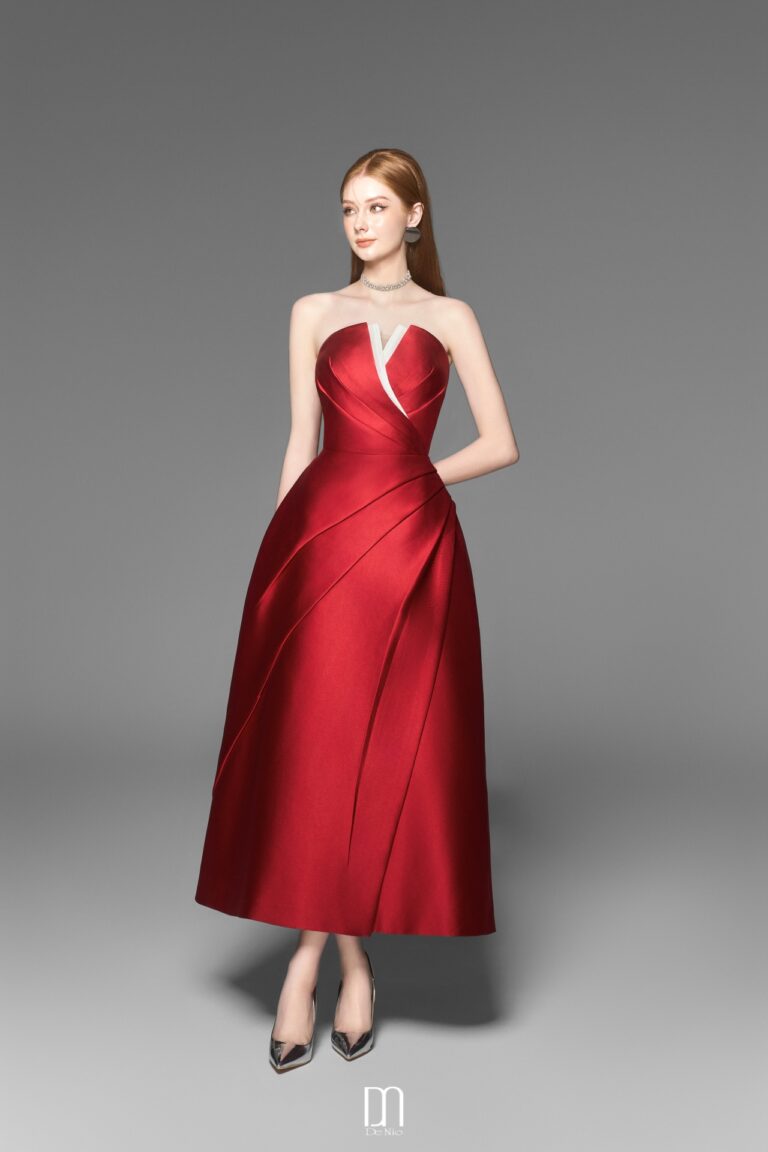 Almira V - shaped bustier dress