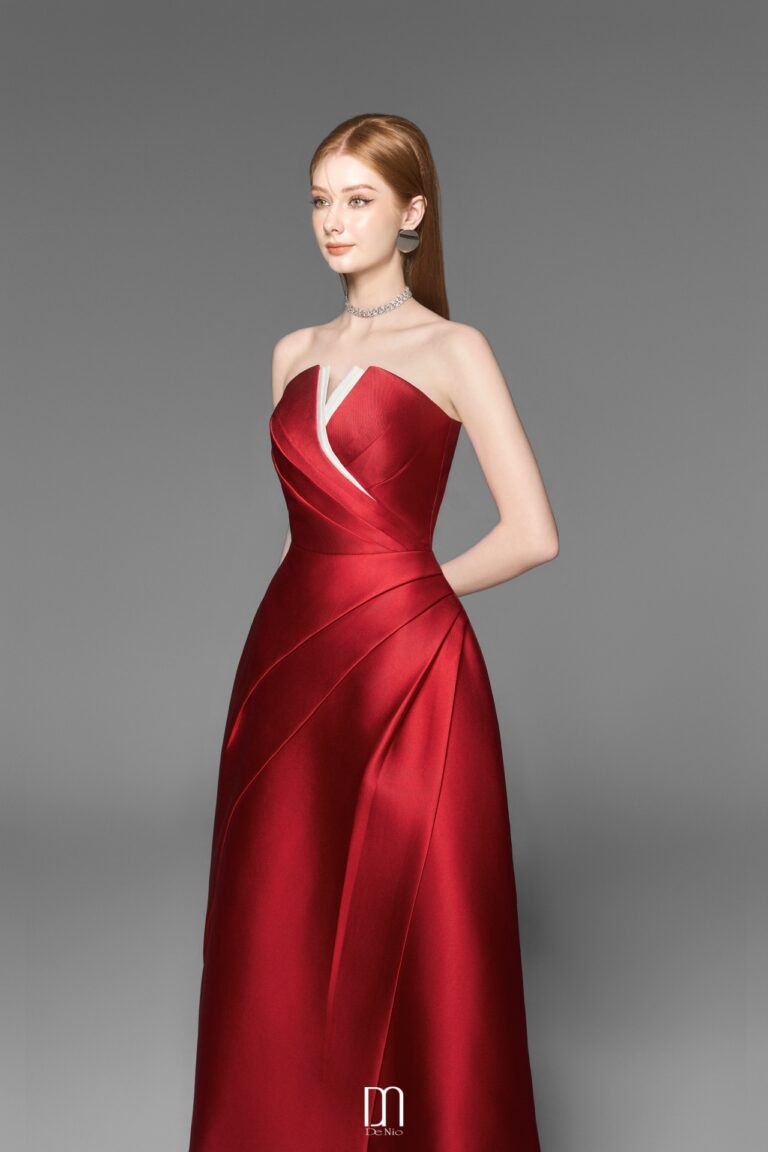 Almira V - shaped bustier dress