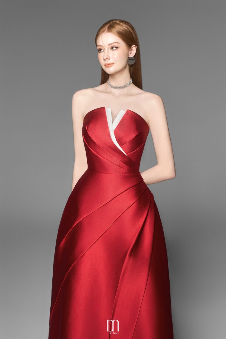Almira V - shaped bustier dress