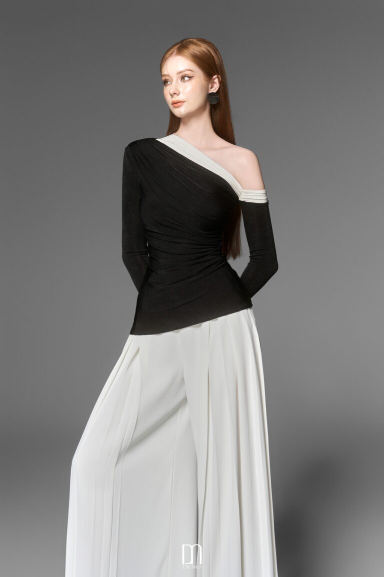 Meisa drape bling Top