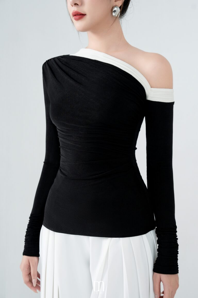 Meisa drape bling Top