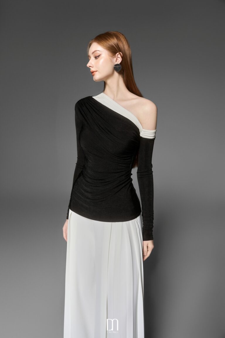 Meisa drape bling Top