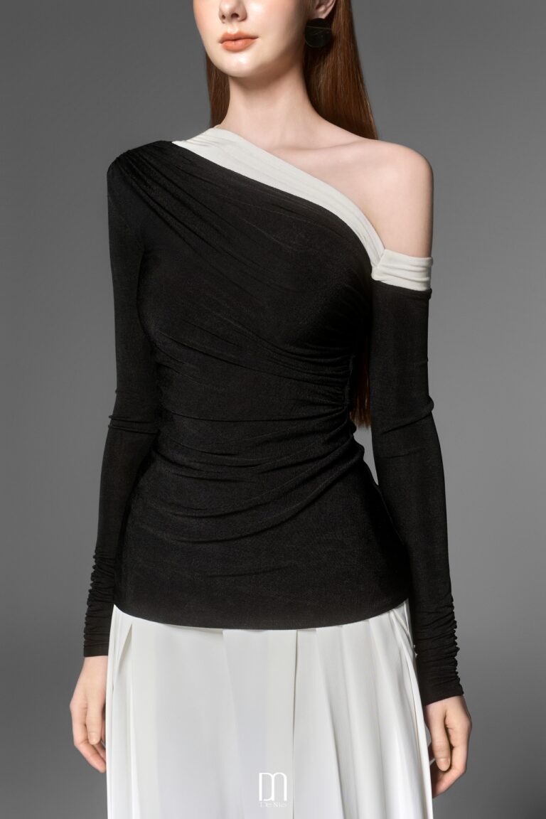 Meisa drape bling Top