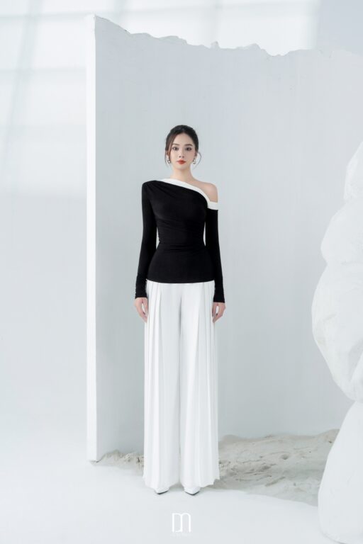 Martha pleated long pants