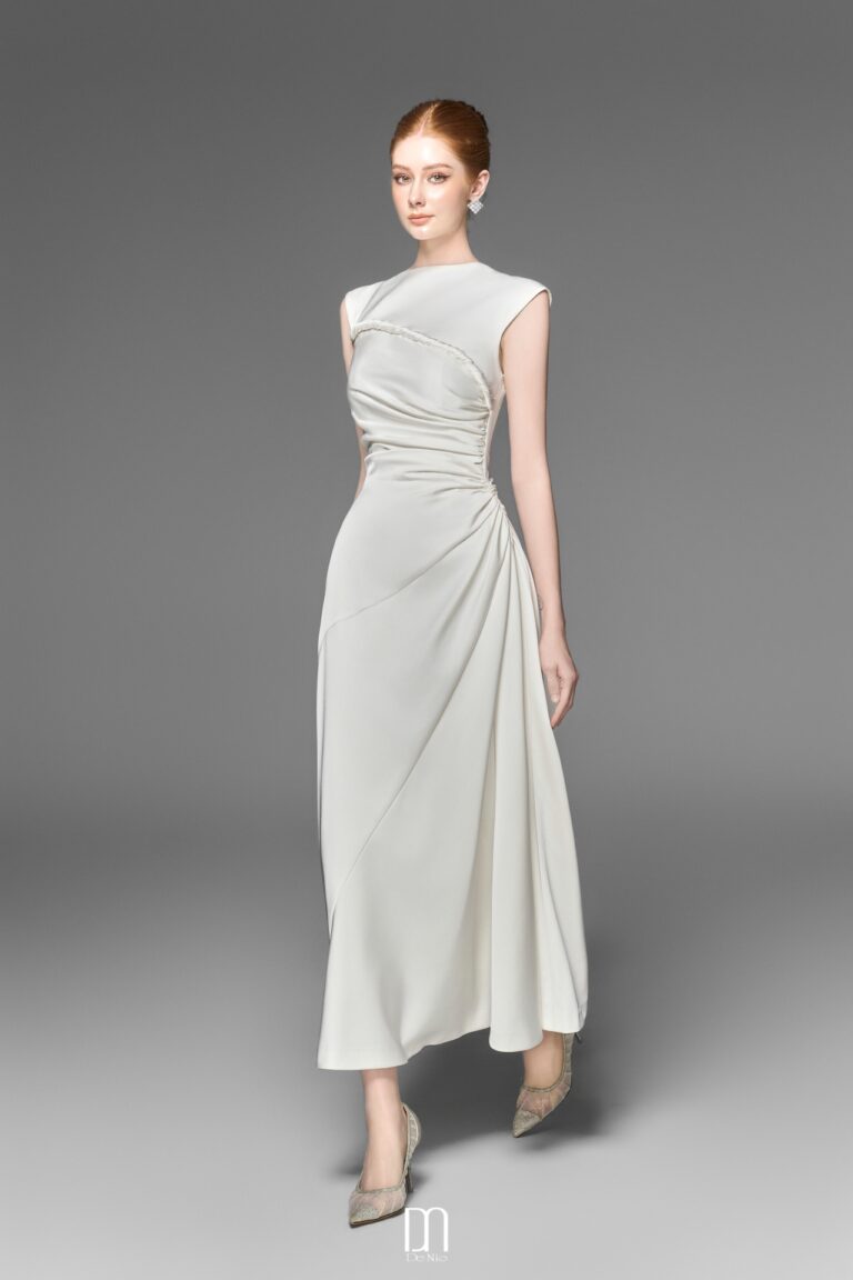 Lexie sleeveless dress with twisted detail