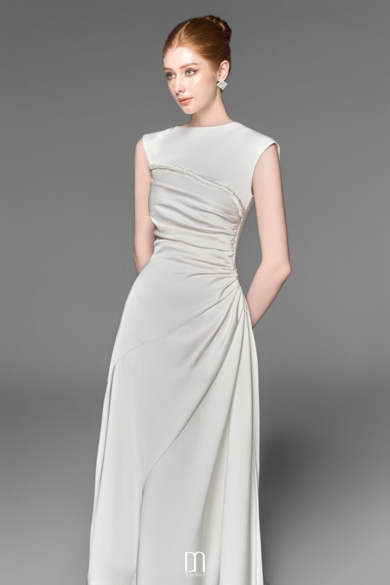 Lexie sleeveless dress with twisted detail