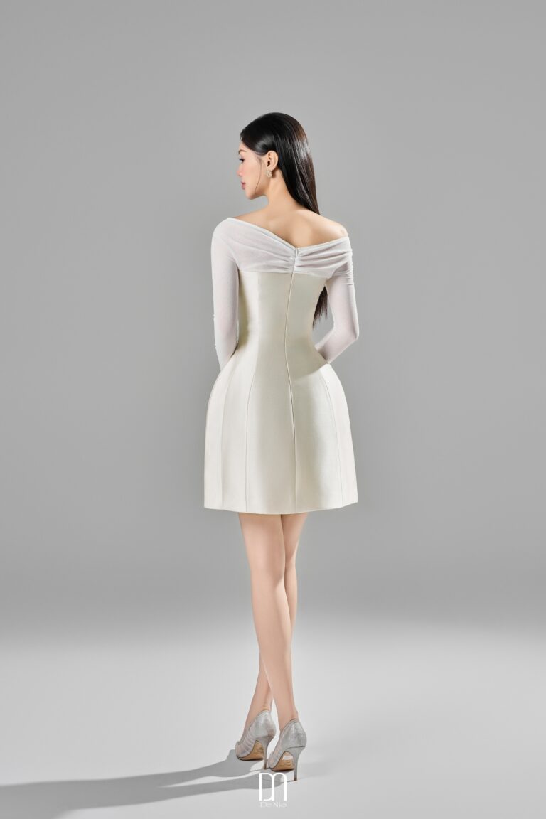 Rowy mini dress with drape details