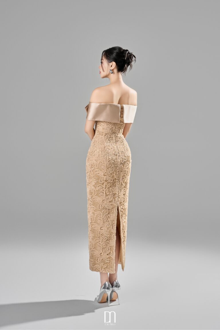 Grainne 3D big bow pencil dress