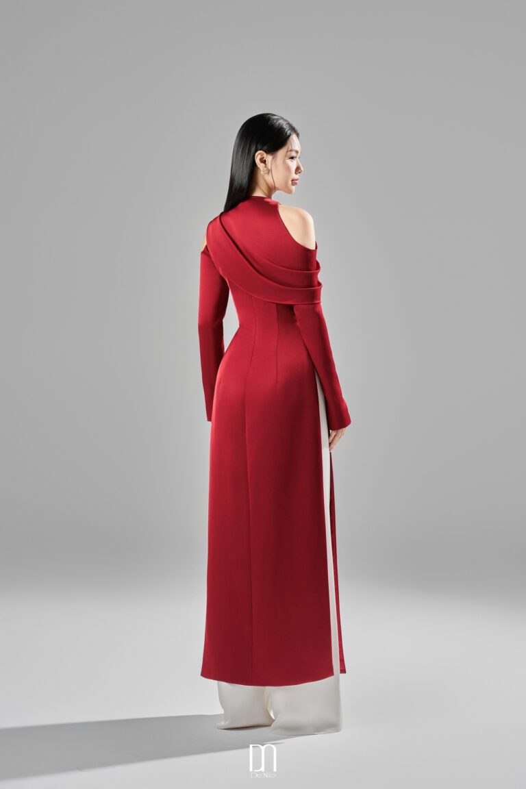 Oralie cape shoulder Ao Dai