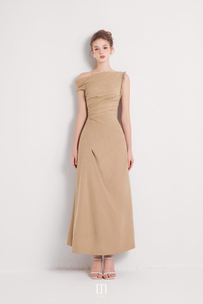 Bliss Off-shoulder Dress With Twisted Detail