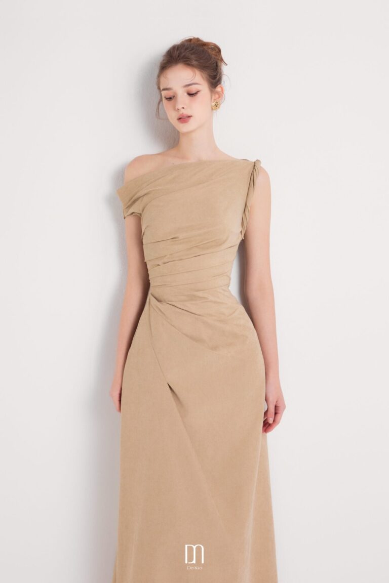 Bliss Off-shoulder Dress With Twisted Detail