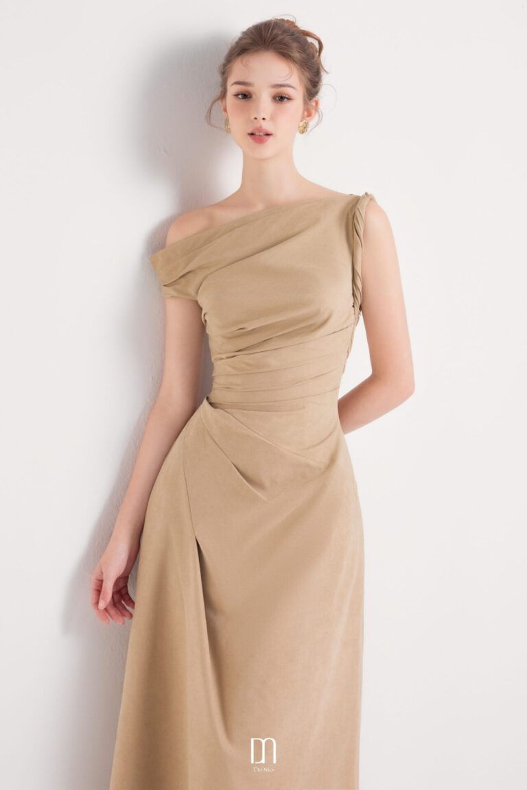 Bliss Off-shoulder Dress With Twisted Detail