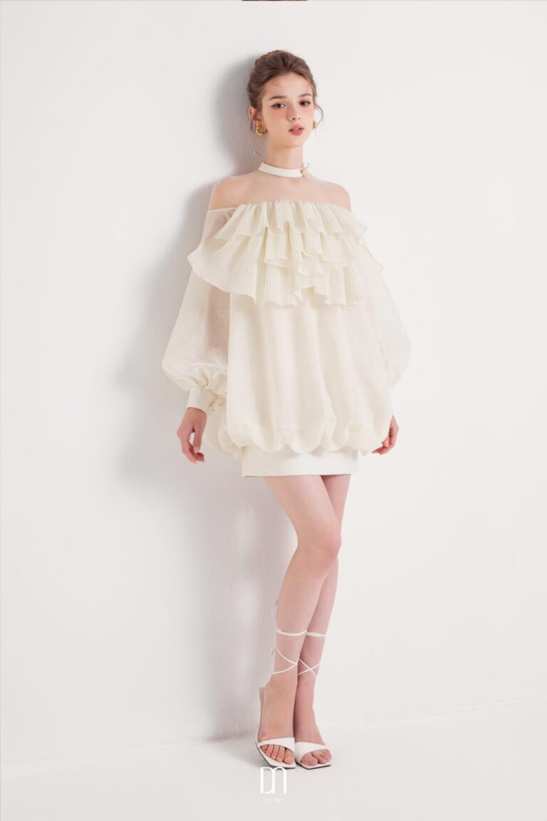 Donna Pleated Bust Bomb Dress