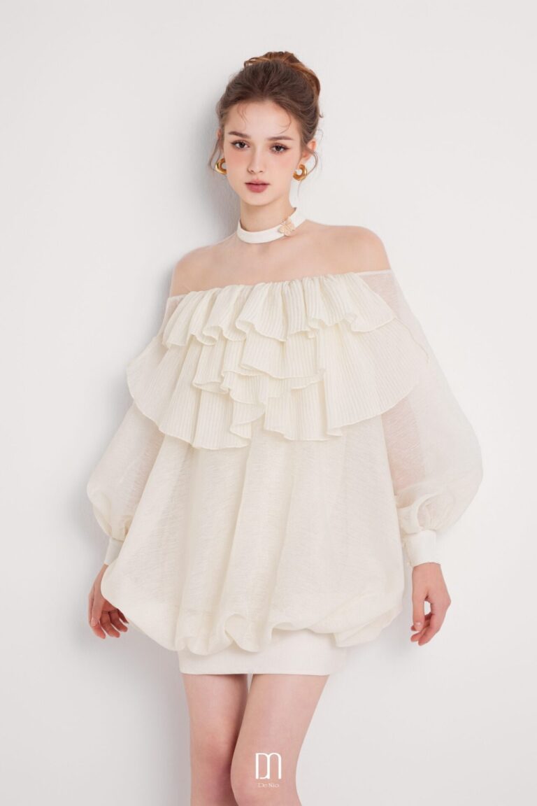 Donna Pleated Bust Bomb Dress
