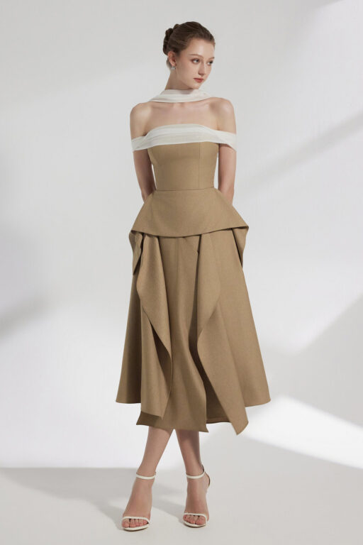 Elle Layered Midi Skirt
