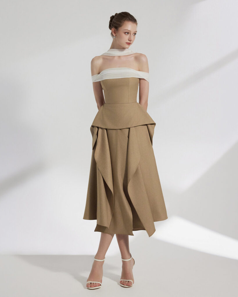 Elle Layered Midi Skirt