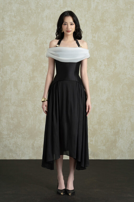 Jumia Halter Strap Mullet Midi Dress