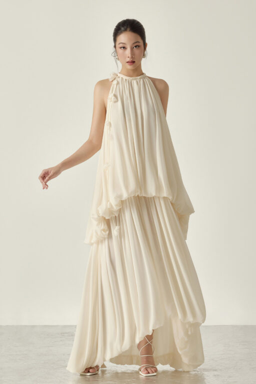 Matilda Halter Neck Maxi Dress