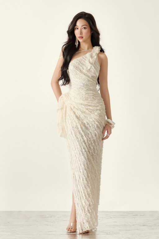 Beatrice Asymmetrical Slit Dress