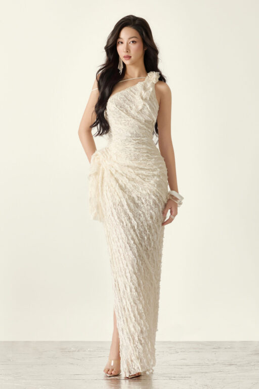 Beatrice Asymmetrical Slit Dress